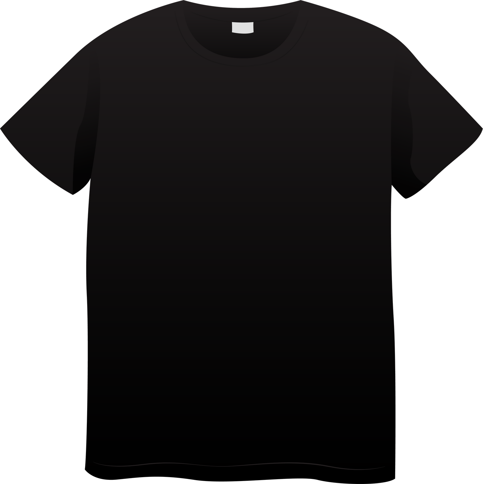 Black Plain T-shirt Mockup Design